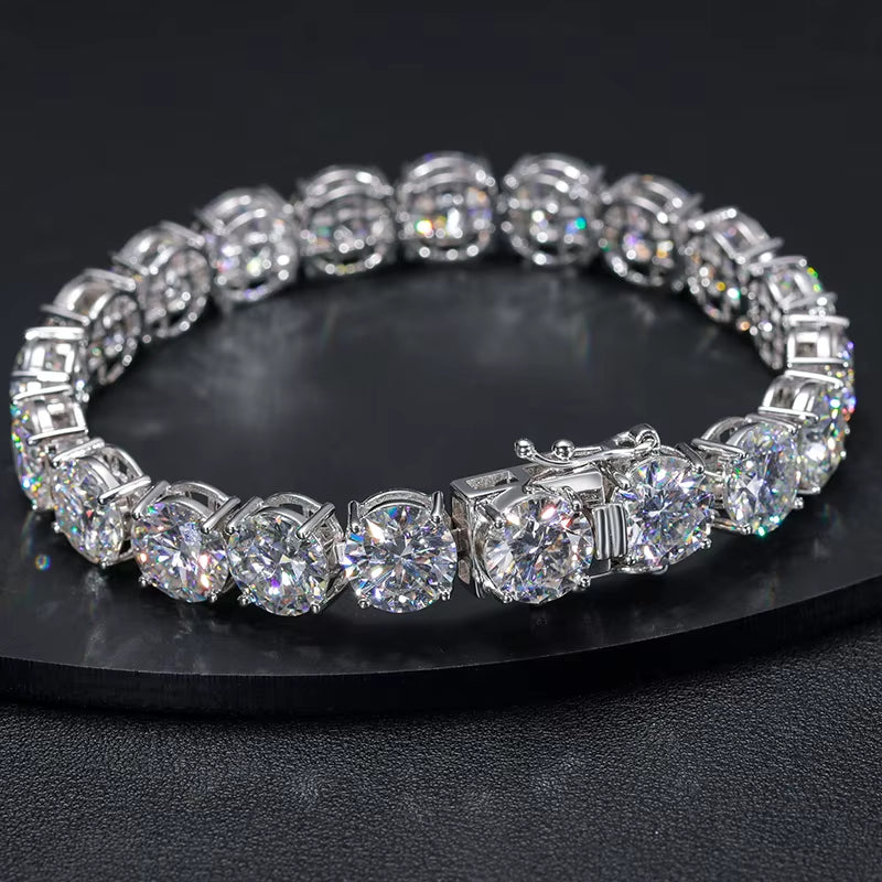 10mm Moissanite Tennis Bracelet