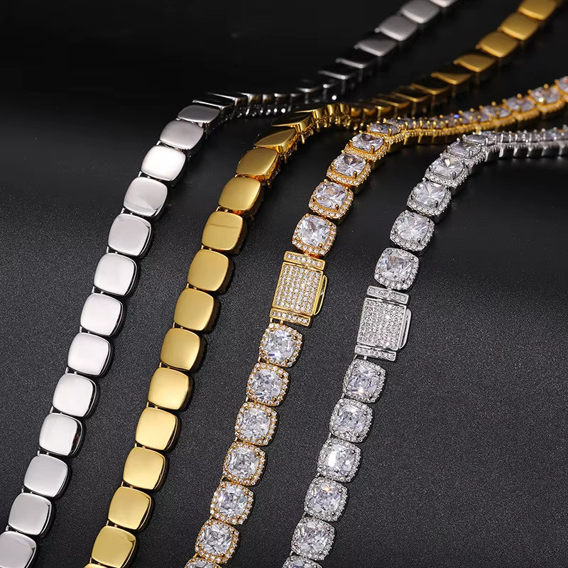 11mm Moissanite Tennis Chain 