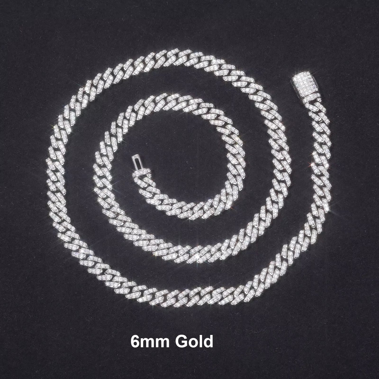 6mm Moissanite Cuban Link