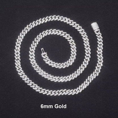 6mm Moissanite Cuban Link
