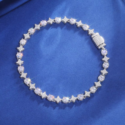 Moissanite Star Link Tennis Bracelet