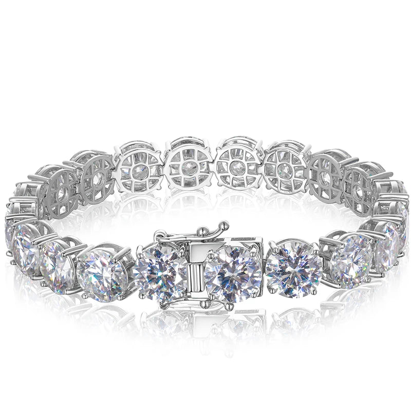 10mm Moissanite Tennis Bracelet