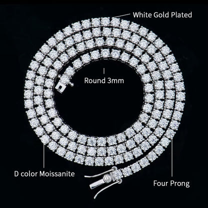 Moissanite Tennis Chain