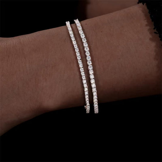 2mm Moissanite Tennis Bracelet