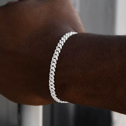 Moissanite Cuban Link Bracelet