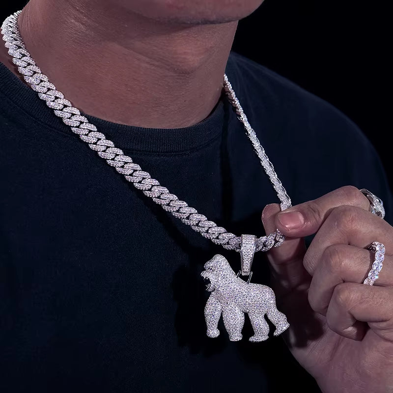 Iced Out Gorilla Pendant